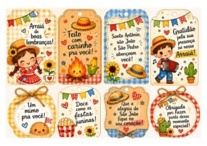 Tags para lembrancinhas juninas para imprimir página 2